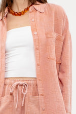 Verna Washed Out Button Down Shirt