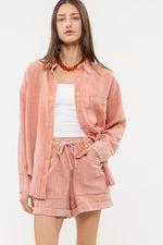 Verna Washed Out Button Down Shirt