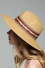 Panama Ribbon Trim Hat