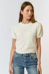 Sayrah Pearl Short Sleeve Sweater