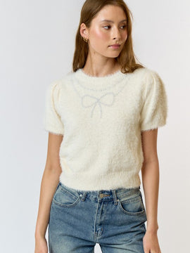 Sayrah Pearl Short Sleeve Sweater