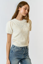 Sayrah Pearl Short Sleeve Sweater