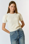 Sayrah Pearl Short Sleeve Sweater