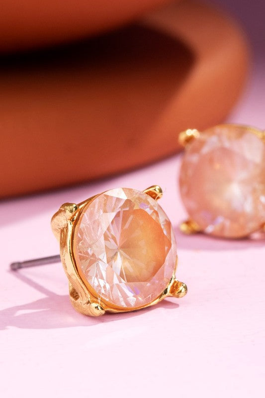 Elena Gem Stud Earrings