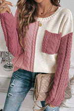 Sydney Patch Blocked Sweater