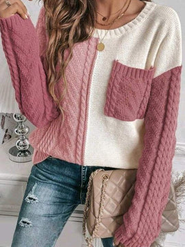 Sydney Patch Blocked Sweater