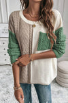 Sydney Patch Blocked Sweater