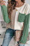 Sydney Patch Blocked Sweater