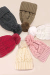 Taryn Cable Pom Hat