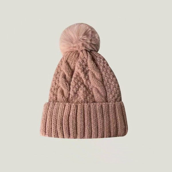 Taryn Cable Pom Hat