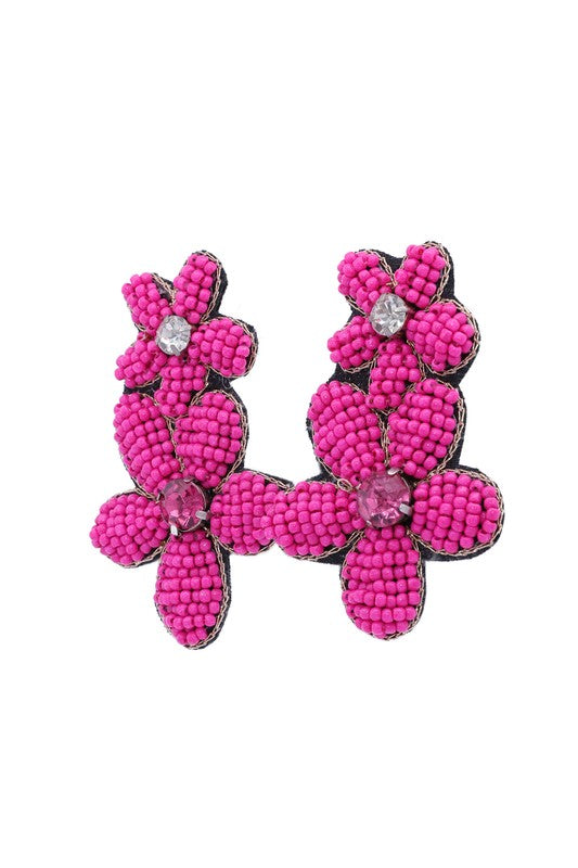 Flower Power Post and Drop Earrings