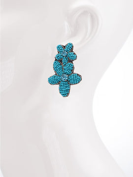 Flower Power Post and Drop Earrings
