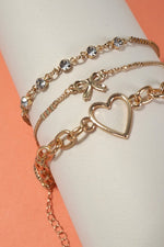 Alisha Stacked Heart Bracelet