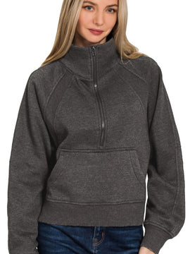 Lauren Half Zip Fleece Top