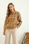 Alisha Windowpane Sweater