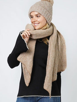 Novel Hat and Scarf Set