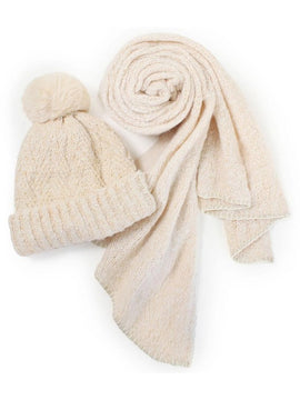 Novel Hat and Scarf Set