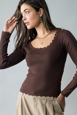 Ayana Scallop Edge Top