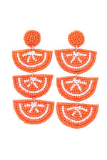Orange Slice Dangle Earrings