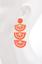 Orange Slice Dangle Earrings
