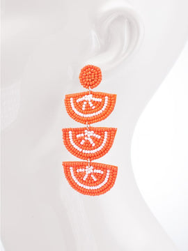 Orange Slice Dangle Earrings