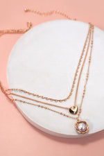 Heart Organic Pearl Necklace