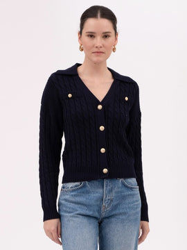 Stacey Cable Knit Cardigan