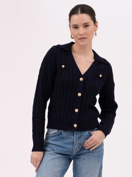 Stacey Cable Knit Cardigan