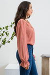 Ark Crochet Yoke Blouse