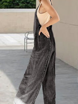 Sadie Acid Wash Overalls