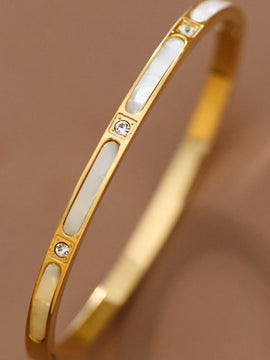Kira 18K Plated Bangle Bracelet