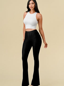 Ayla Textured Flare Pants