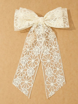 Celine Lace Bow Clip