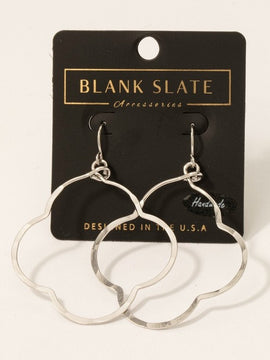 Clover Cutout Drop Earrings