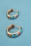 Cloissonne Hoop Earrings