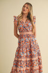Marian Printed Midi Dress