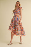Marian Printed Midi Dress