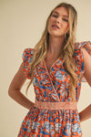 Marian Printed Midi Dress