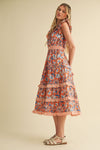 Marian Printed Midi Dress