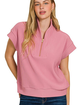 Bella Quarter Zip Top