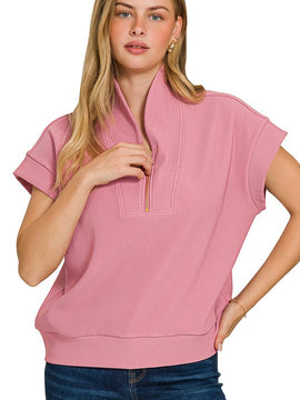Bella Quarter Zip Top