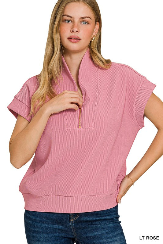 Bella Quarter Zip Top