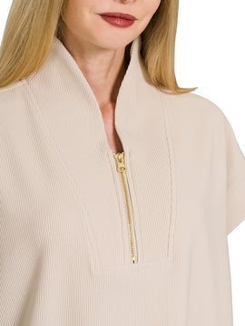 Bella Quarter Zip Top