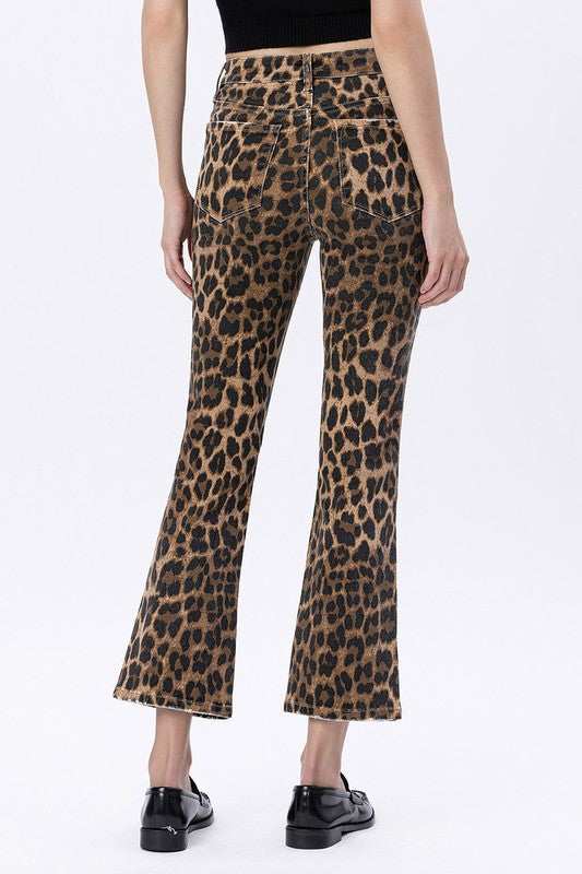 ChaCha Leopard Kick Flare Pants