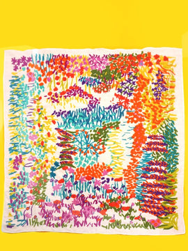 Michelle Floral Splatter Scarf