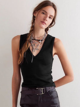 Perry Patch Seam V Neck Tank