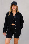 At The Patch Distressed Denim Jacket