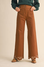 Dolly Embroidered Flare Pants
