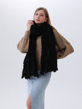 Carver Plush Tassel Scarf
