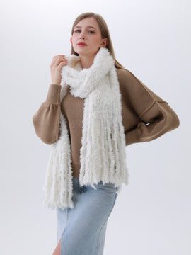 Carver Plush Tassel Scarf